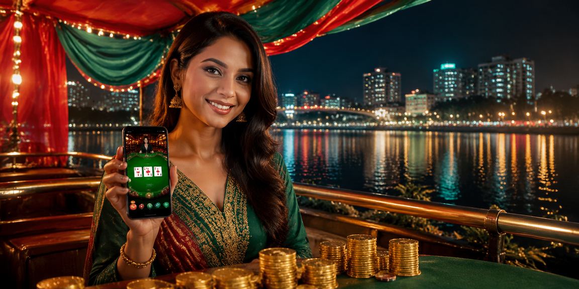 ঢাকার ব্যাক্যারেট গেম টেবিল ও ক্যাসিনোর দৃশ্য